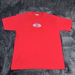 Vintage Y2K Aeropostale T-Shirt Men's XXL Red Graphic Print Single Stitch USA